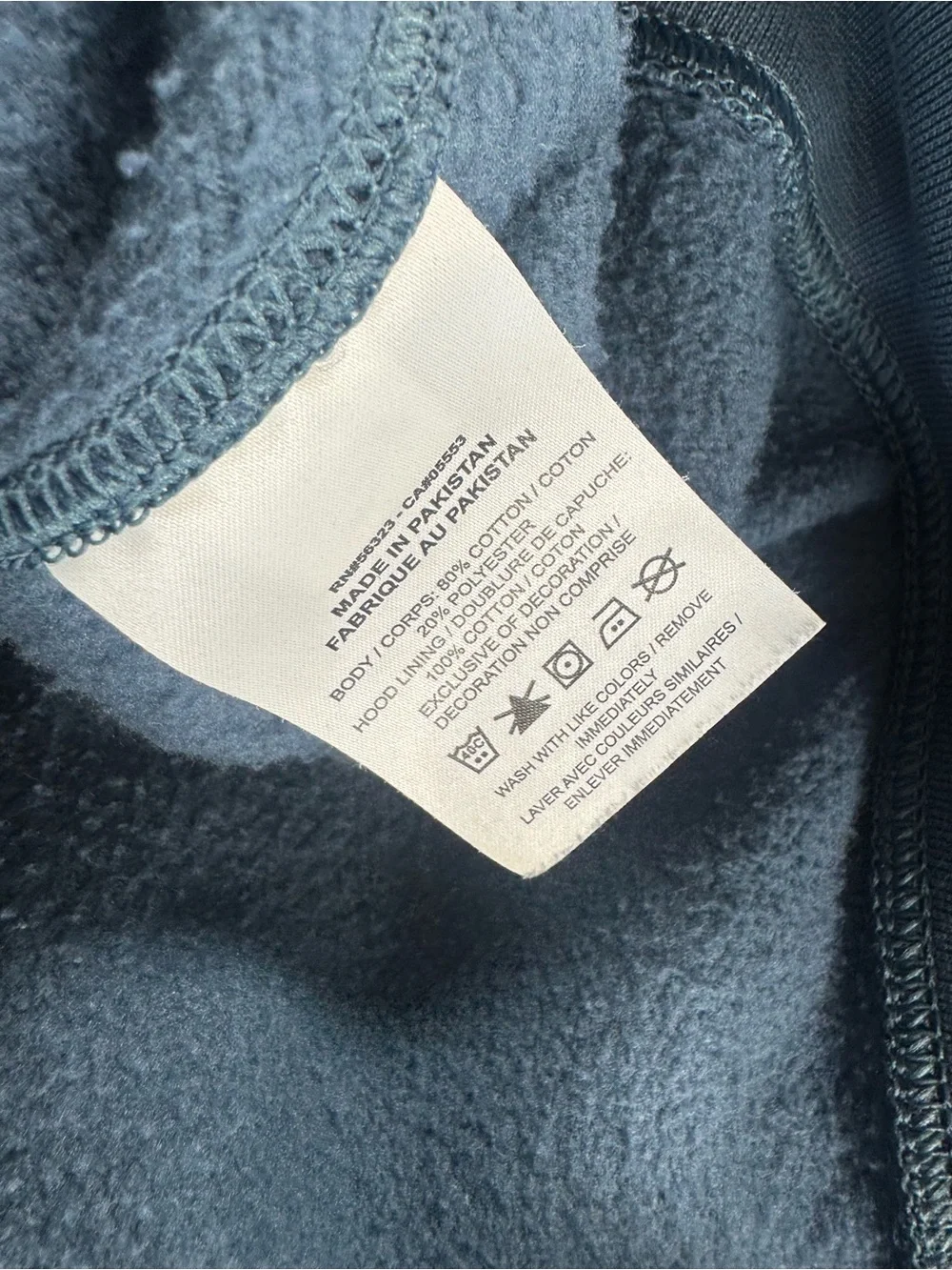 Nike Men's Dusty Blue Pullover Hoodie with White Logo